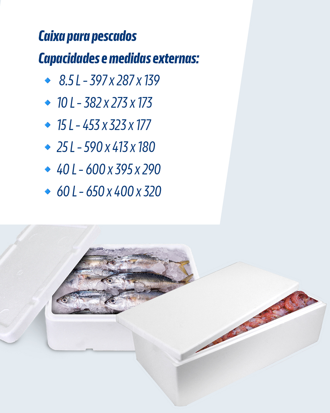 Caixas térmicas para pescado
